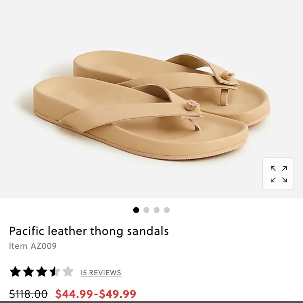 J. Crew Leather Thong Sandal